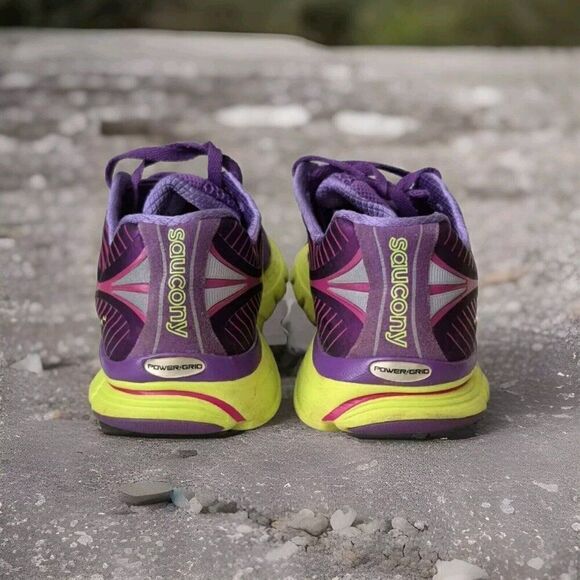 Saucony Kinvara 4 10197-1 Purple Neon Running Shoes Sneakers Size 10.5 Womens - Picture 6 of 8